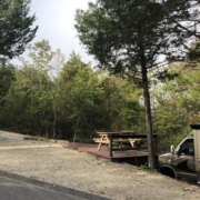 Level gravel RV site with full hook-ups at Branson Shenanigans RV Park